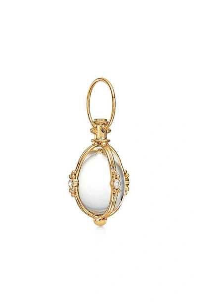 Temple St Clair Crystal And Diamond Pendant In 18k Yellow Gold In Yellow Gold