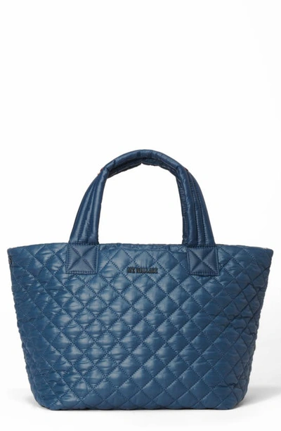 Shop Mz Wallace Deluxe Small Metro Tote In Deep Teal