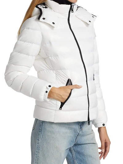Shop Moncler Women's Bady Short Puffer Jacket In White