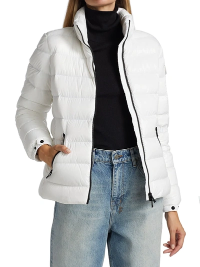 Shop Moncler Women's Bady Short Puffer Jacket In White