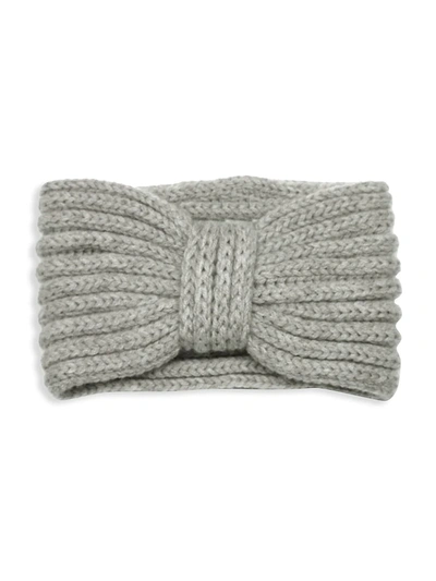 Shop Rosie Sugden Cashmere Ear Warmer In Nickel Grey