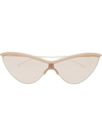 Shop Mykita X Maison Margiela Cat-eye Sunglasses In Nude
