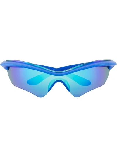 Shop Mykita X Maison Margiela Gradient-lens Sunglasses In Blau