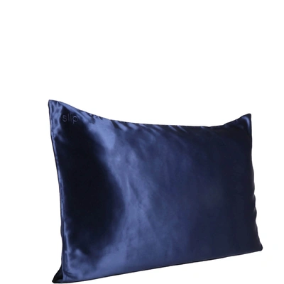 Shop Slip Silk Pillowcase - Queen (various Colors) - Navy