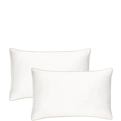 Shop Iluminage Skin Rejuvenating Anti-aging Copper Pillowcase Duo - Ivory White