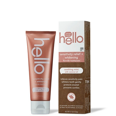 Shop Hello Sensitivity Relief And Whitening Toothpaste 4.7 oz