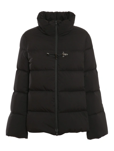 Shop Fay Three-hook Puffer Jacket In Black