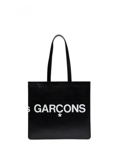 Shop Comme Des Garçons Borsa Shopping In Cotone Con Logo