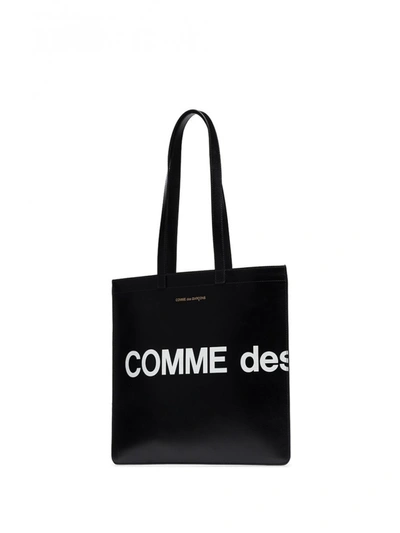 Shop Comme Des Garçons Borsa Shopping In Cotone Con Logo