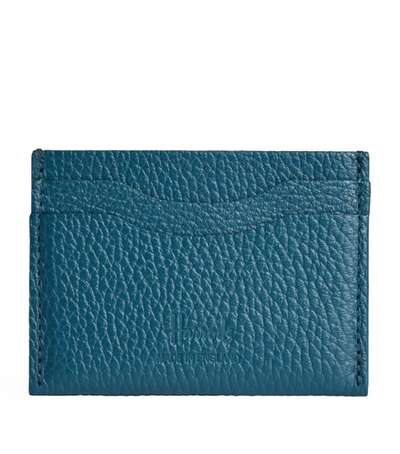 Shop Harrods Leather Card Holder In Green