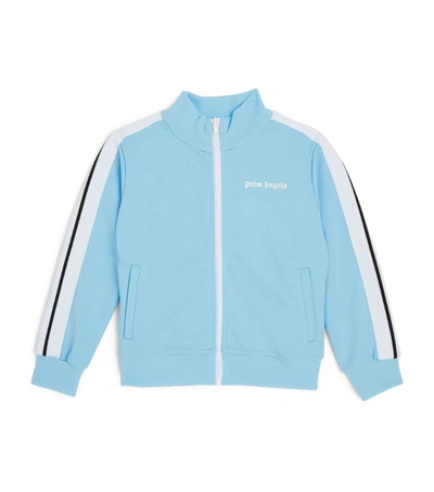 Shop Palm Angels Logo Track Jacket (4-10 Years) In Blue