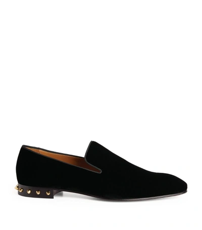 Shop Christian Louboutin Marquees Velvet Loafers In Multi