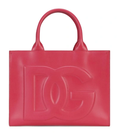 Shop Dolce & Gabbana Leather Dg Daily Tote Bag In Multi