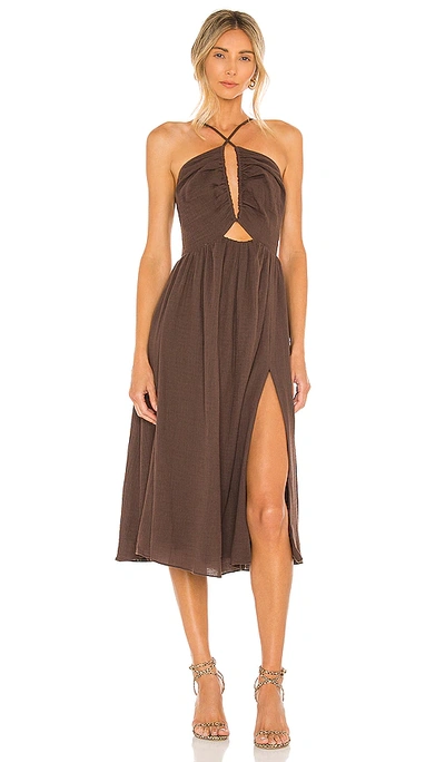 Shop Lpa Adalia Dress In Brown