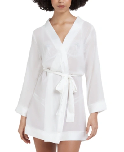 Shop Bluebella Sheer Chiffon Kimono Wrap Lingerie Robe In Ivory
