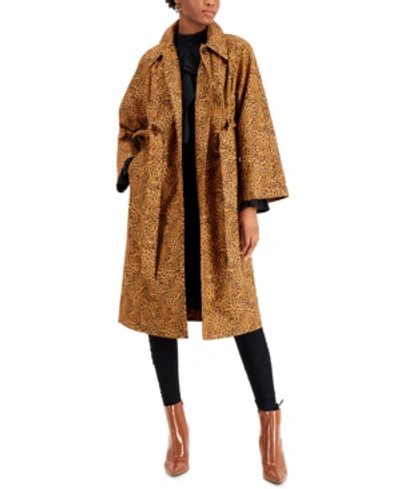 Shop Inc International Concepts Printed Trench Coat, Created For Macy's In Chi Chi Cheetah