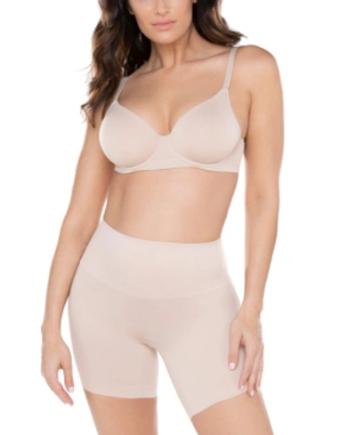 Shop Miraclesuit Women's Comfy Curves Waistline Bike Pant Shapewear 2518 In Nude