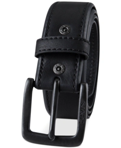 Shop Levi's Men's Casual Rivet Belt In Black