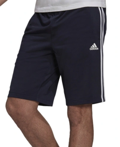 Shop Adidas Originals Adidas Men's Tricot Striped 10" Shorts In Legend Ink/white