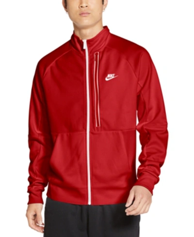 Nike Men's N98 Tribute Jacket In University Red/white | ModeSens