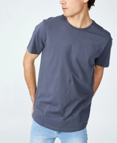 Shop Cotton On Men's Organic Longline T-shirt In Dusty Denim