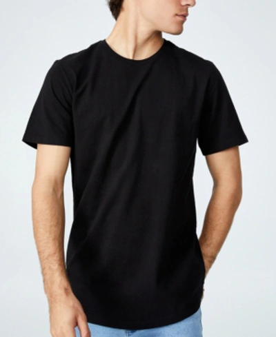 Shop Cotton On Men's Organic Longline T-shirt In Black