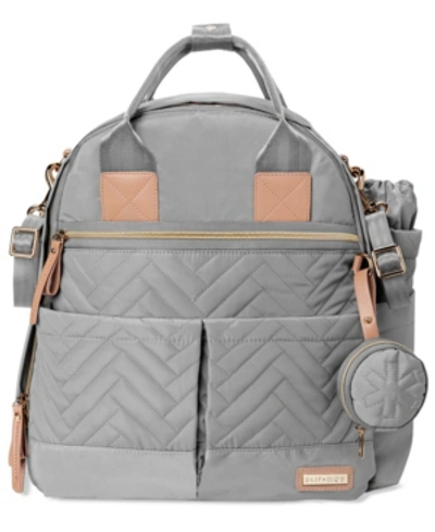 Shop Skip Hop Suite Convertible Diaper Backpack, 6 Piece Set In Gray