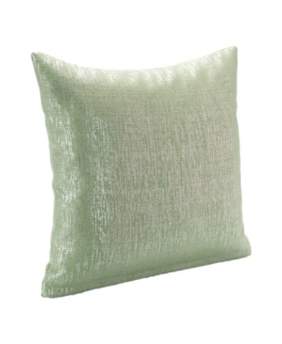 Shop Siscovers Sparkly Decorative Pillow, 16" X 16" In Med Green