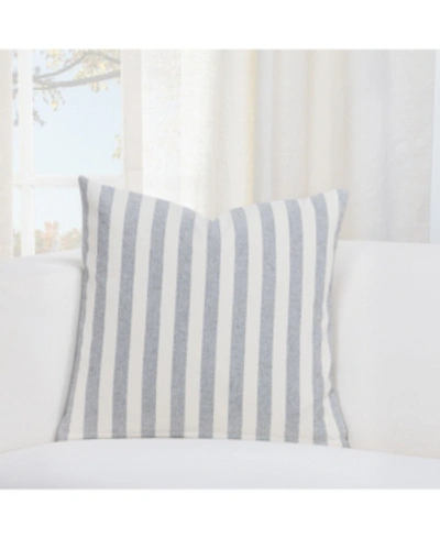Shop Siscovers Farmhouse Striped Decorative Pillow, 16" X 16" In Med Gray