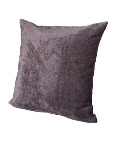 Shop Siscovers Glitz Decorative Pillow, 26" X 26" In Drk Gray