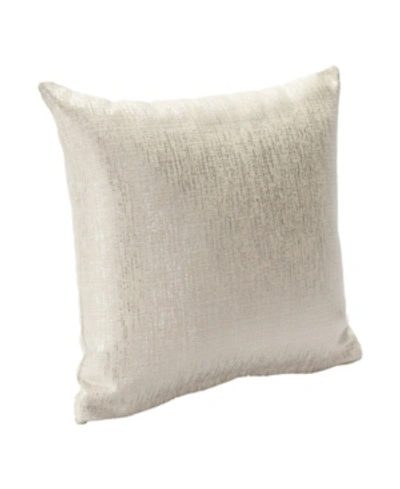 Shop Siscovers Sparkly Decorative Pillow, 20" X 20" In Pearl