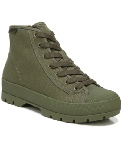 Shop Zodiac Women's Ludlow Bootie High Top Lace-up Sneakers In Dark Olive Twill Canvas