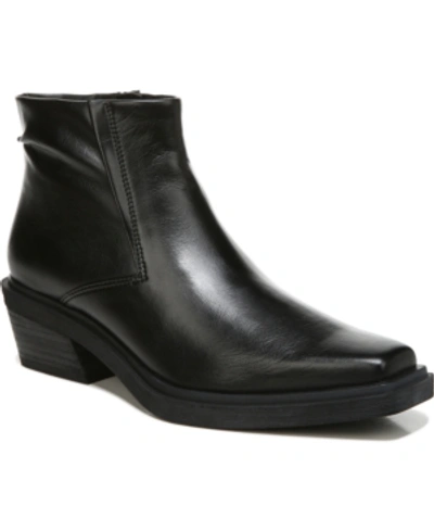 Shop Franco Sarto Forta Booties Women's Shoes In Black Faux Leather