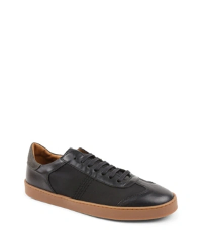 Shop Bruno Magli Men's Bono Classic Sport Lace Up Sneakers Men's Shoes In Black Calf, Nylon
