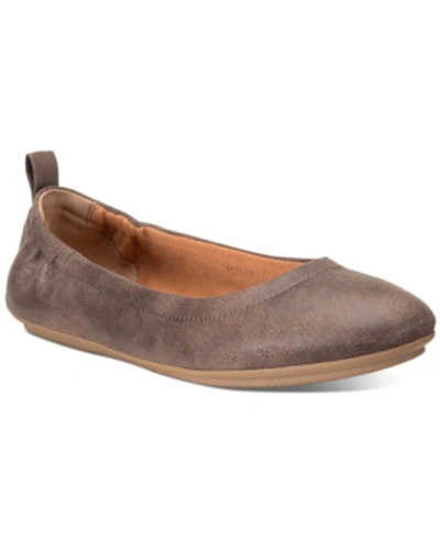 Shop Sun + Stone Lucia Flats, Created For Macy's Women's Shoes In Taupe