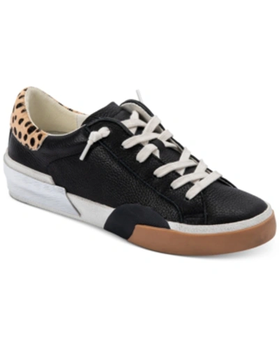 Shop Dolce Vita Zina Lace-up Sneakers Women's Shoes In Black Mult
