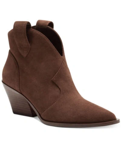 Shop Jessica Simpson Women's Zadie Pull-on Western Booties Women's Shoes In Tobacco