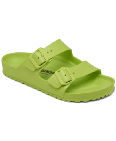 Shop Birkenstock Men's Arizona Essentials Eva Two-strap Sandals From Finish Line In Green
