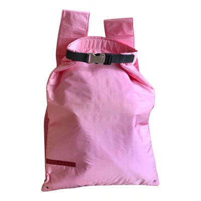 Pre-owned Prada Re-nylon Cloth Backpack In Pink