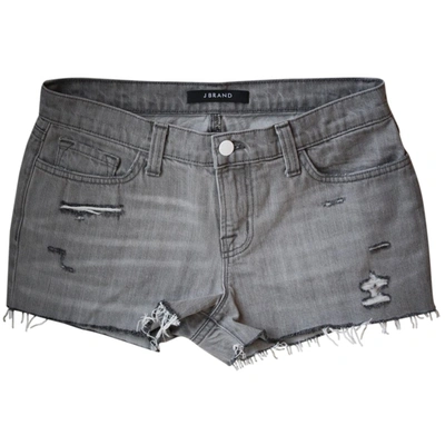 Pre-owned J Brand Mini Short In Grey