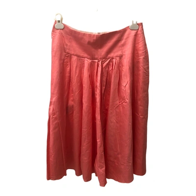 Pre-owned Tara Jarmon Skirt In Pink