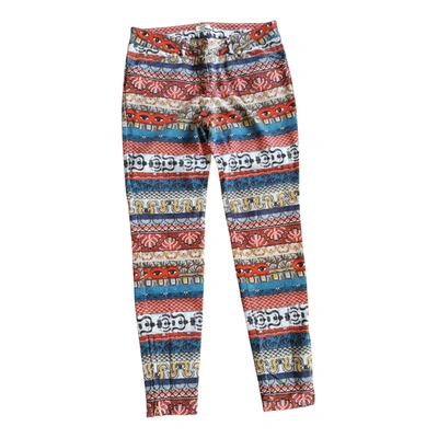 Pre-owned Kenzo Straight Pants In Multicolour