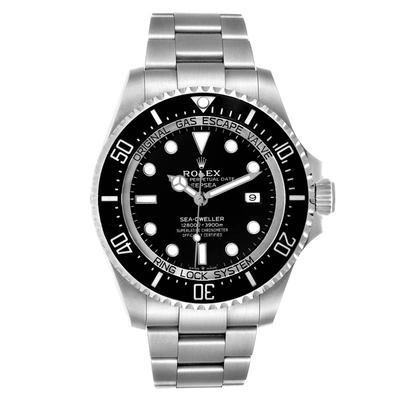 Shop Rolex Seadweller Deepsea 44 Black Dial Steel Mens Watch 126660 Box Card In Not Applicable