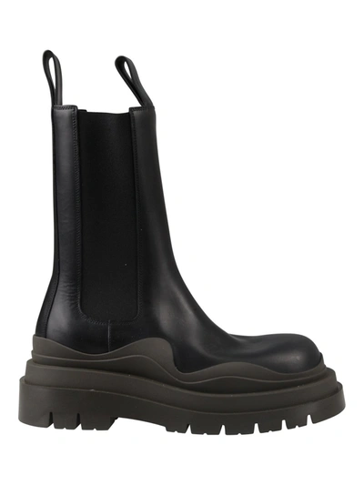 Shop Bottega Veneta Bv Tire Boots In Black