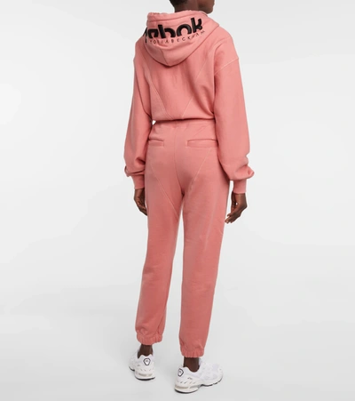 Shop Victoria Beckham Cotton Sweatpants In Pink