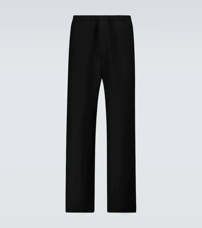 Shop Acne Studios Straight-fit Wool And Mohair Pants In Black