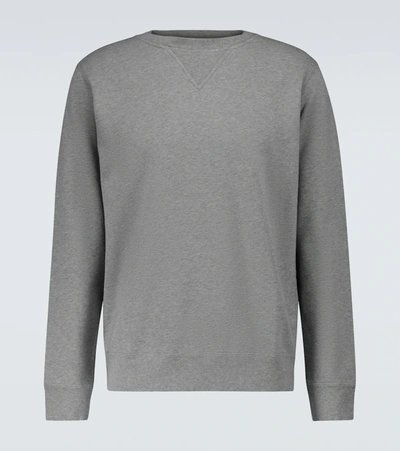 Shop Maison Margiela Cotton Sweatshirt In Grey