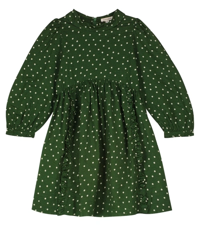 Shop Caramel Earth Printed Cotton Dress In Green