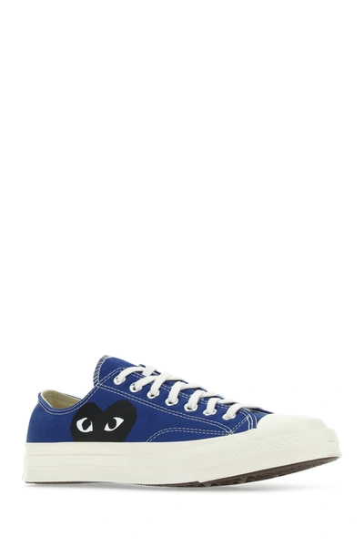 Comme Des Garçons Play Blue Converse Edition Half Heart Chuck 70 Low Sneakers