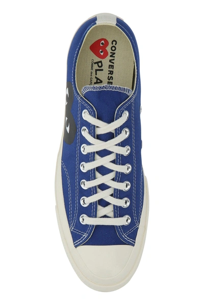 Comme Des Garçons Play Blue Converse Edition Half Heart Chuck 70 Low Sneakers